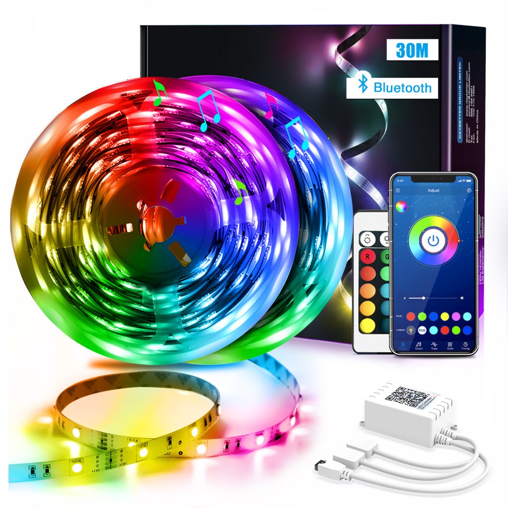 Tiras luces led 30 metros, luces led para casa interior , tiras luces led de colores.