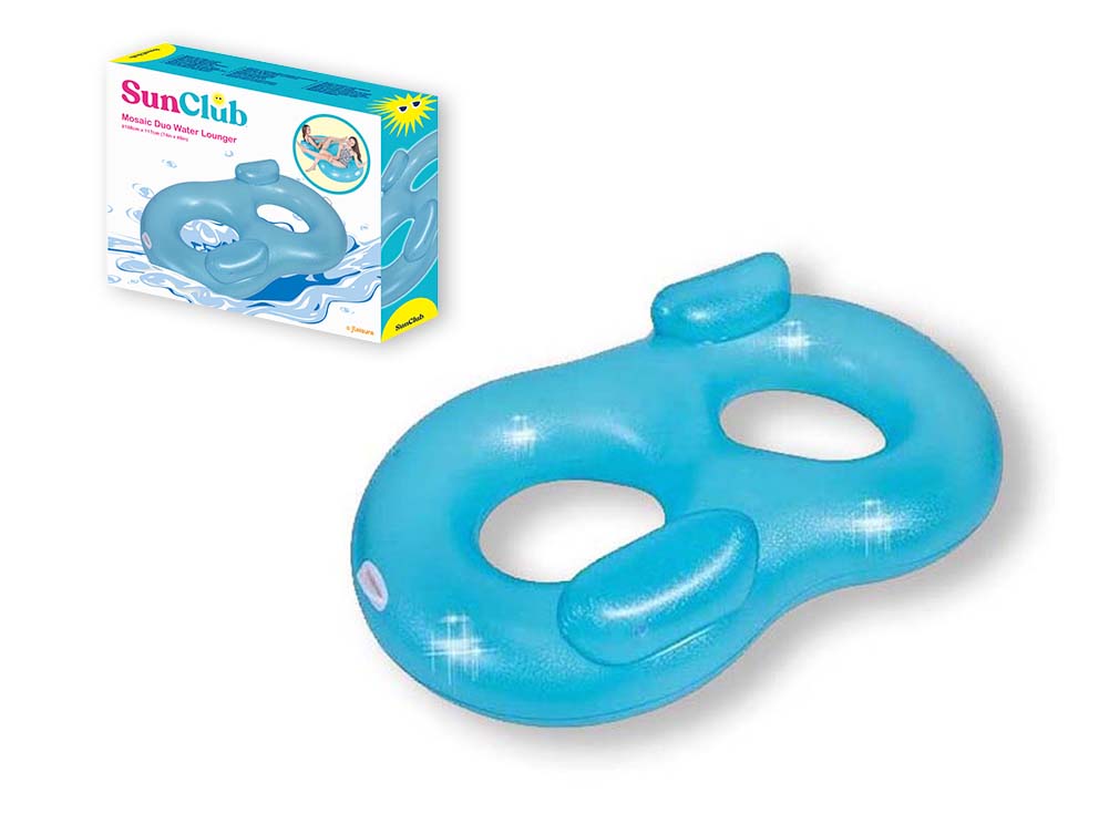 Colchoneta doble, colchoneta dos plazas, flotador dos personas, colchoneta dúo ocho 1 unidad