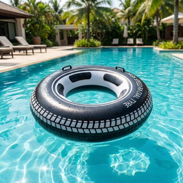 Flotador de Rueda de Neumático SunClub (115 cm) - Imatge 5