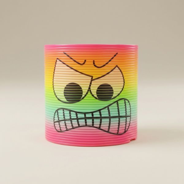 Muelle Mágico Arcoíris con Emojis – Juguete Retro Slinky - Imatge 3