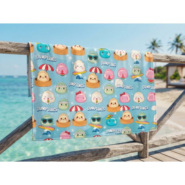 Toalla infantil Dumplings 70 × 140 cm - Imagen 4