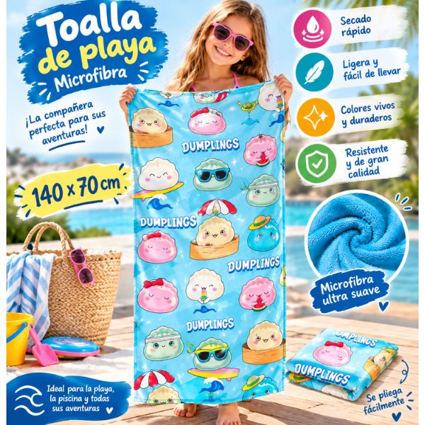 Toalla infantil Dumplings 70 × 140 cm - Imagen 9
