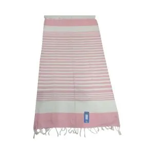 Fouta rayas rosas