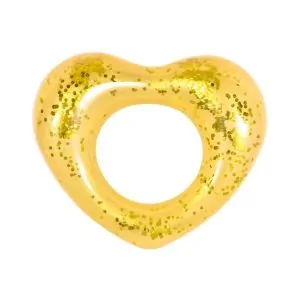 Circular corazón oro purpurina106X94 CMS