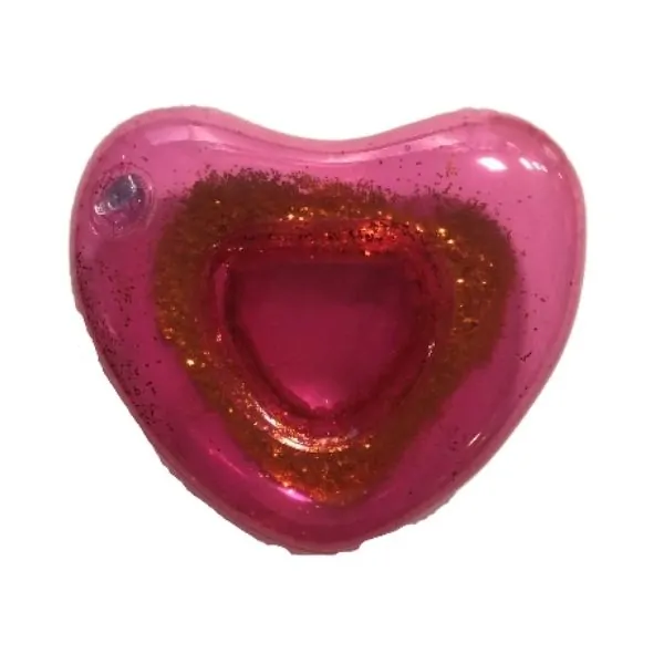 Posavasos corazón gliter