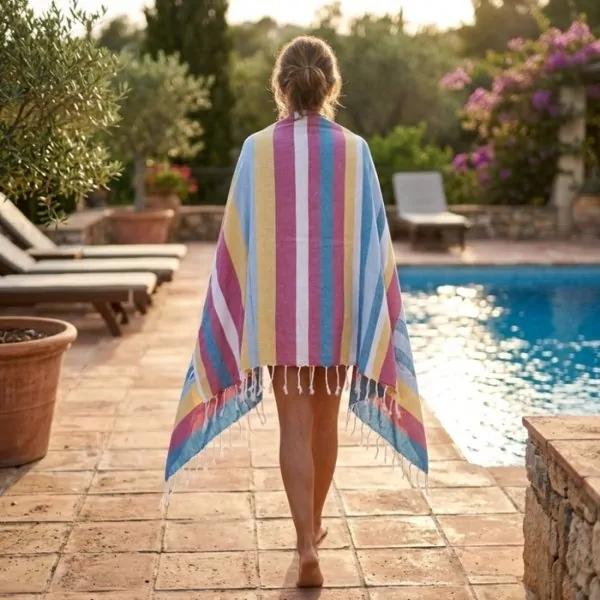 Fouta rayas multicolor