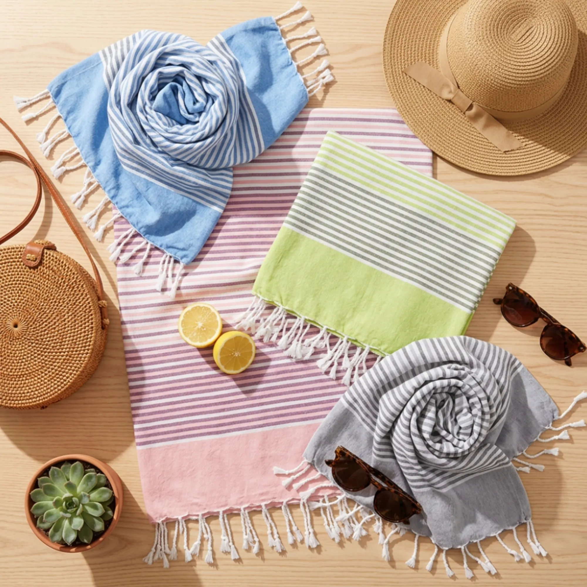 Fouta rayas colores